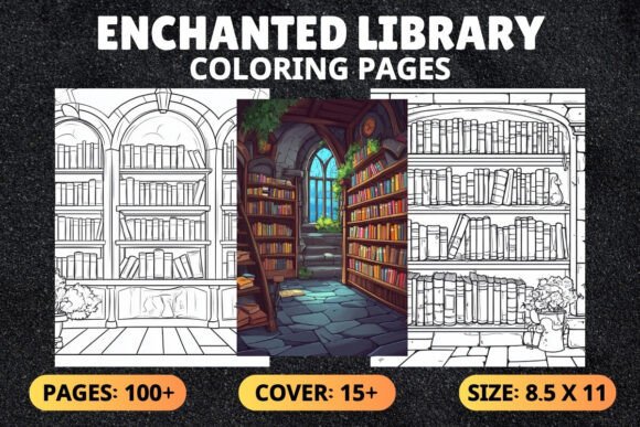 Download 100+ Enchanted Library Coloring Pages - Pages Collection