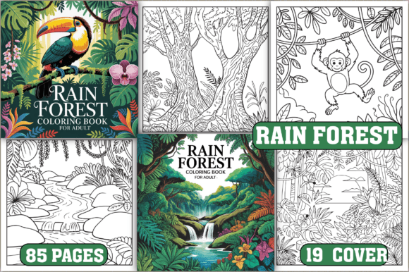 Download 85 Rain Forest Coloring Pages for Adult - Pages Collection