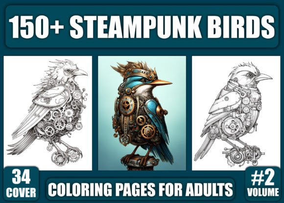 Download 150+ Steampunk Birds Coloring Pages - Pages Collection
