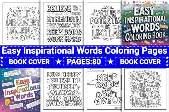 Download Easy Inspirational Words Coloring Pages - Pages Collection