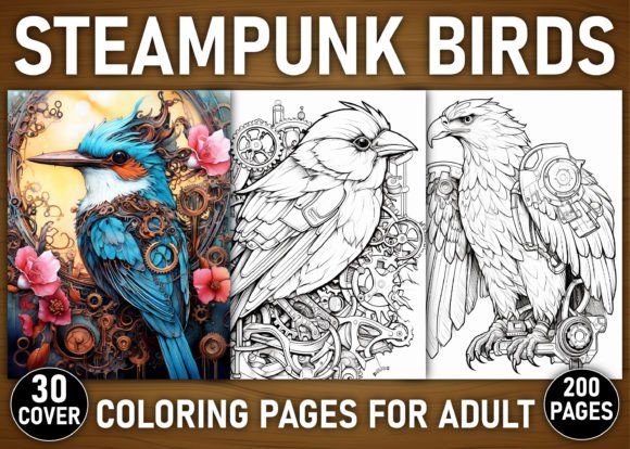 Download 200+ Steampunk Birds Coloring Pages - Pages Collection
