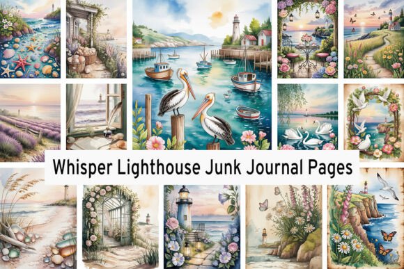 Download Whisper Lighthouse Junk Journal Pages - Pages Collection