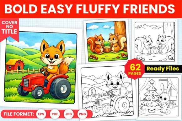 Download Bold Easy Fluffy Friends Coloring Pages - Pages Collection