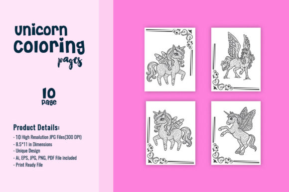 Download Unicorn Coloring Pages for Adults or Kid - Pages Collection