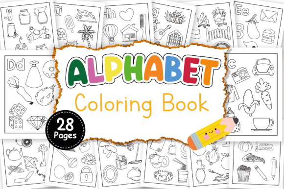 Download ABC Coloring Book for Kids - 28 Pages - Pages Collection