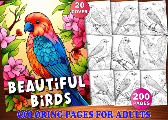 Download 200 Beautiful Birds Coloring Pages Adult - Pages Collection