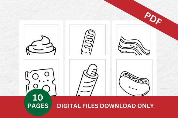Download Cute Food Coloring Pages - Pages Collection