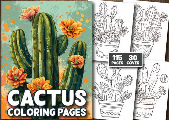 Download Over 100 Cactus Coloring Pages - Pages Collection