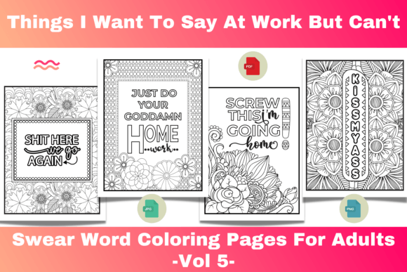 Download Swear Word Coloring Pages for Adults - Pages Collection