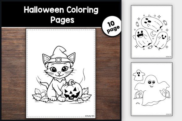 Download Halloween Fun: 11 Spooky Coloring Pages - Pages Collection