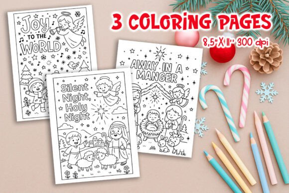 Download Christian Christmas Coloring Pages PNG - Pages Collection