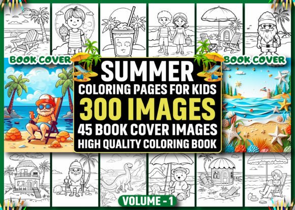 Download 300 Summer Coloring Pages for Kids - KDP - Pages Collection