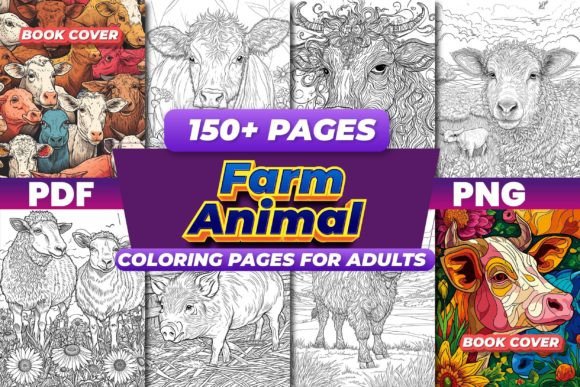 Download Farm Animal Coloring Pages for Adults - Pages Collection