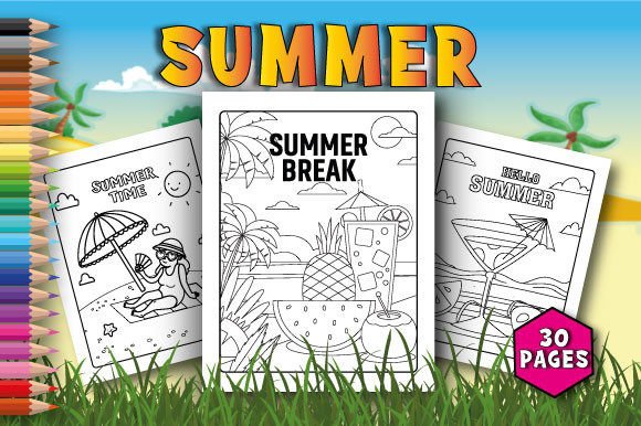 Download Summer Coloring Pages for Kids - Pages Collection