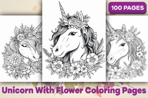 Download Flower Unicorn Coloring Pages for Adults - Pages Collection