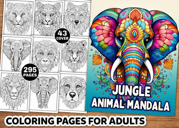 Download Jungle Animal Mandala Coloring Pages - Pages Collection