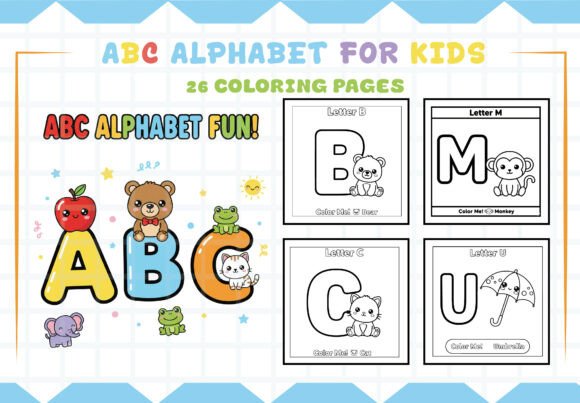 Download ABC Alphabet Coloring Pages for Kids - Pages Collection