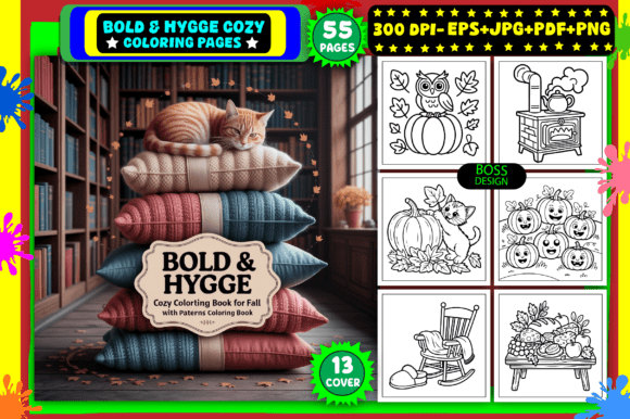 Download Bold &amp; Hygge Cozy Coloring Pages - Pages Collection