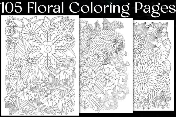 Download Floral Coloring Pages Bundle - Pages Collection