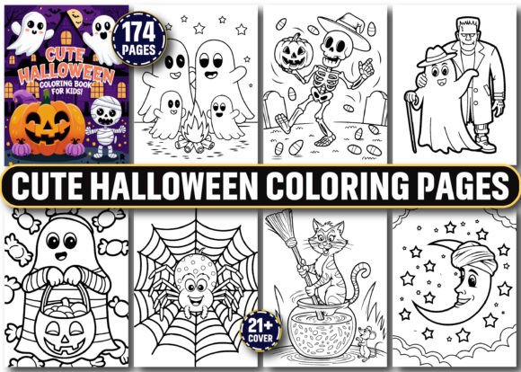 Download Cute Halloween Coloring Pages for Kids - Pages Collection