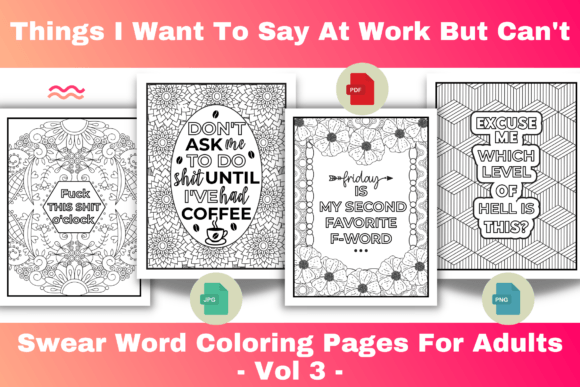Download Swear Word Coloring Pages for Adults - Pages Collection