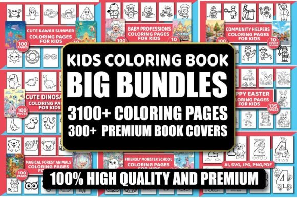 Download 3100+ Kids Coloring Pages Mega Bundle - Pages Collection