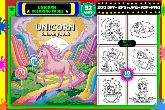 Download Unicorn Coloring Pages for Adults - Pages Collection
