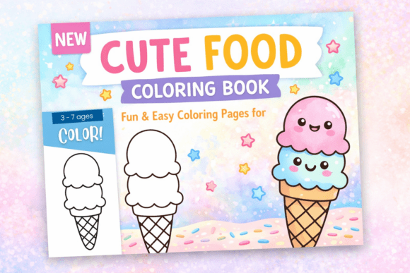 Download Cute Food Coloring Pages for Kids - Pages Collection