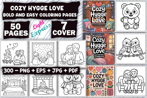 Download Cozy Hygge Love Coloring Pages - Pages Collection