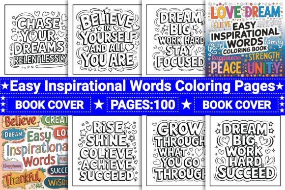 Download Easy Inspirational Words Coloring Pages - Pages Collection