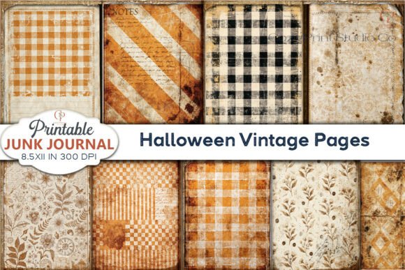 Download Halloween Vintage Pages Junk Journal - Pages Collection