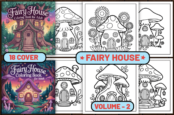 Download 96 Fairy House Coloring Pages for Adult - Pages Collection