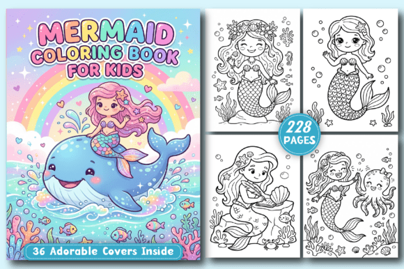 Download Mermaid Coloring Pages for Kids - Pages Collection