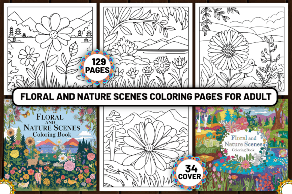 Download 129 Floral and Nature Coloring Pages - Pages Collection