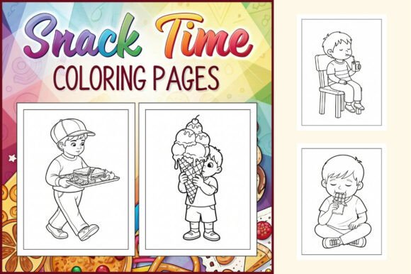 Download Snack Time Coloring Pages for Kids - Pages Collection