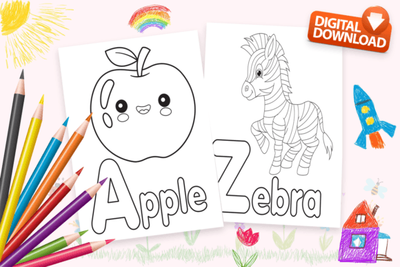 Download ABC Alphabet Coloring Pages for Kids 2-4 - Pages Collection