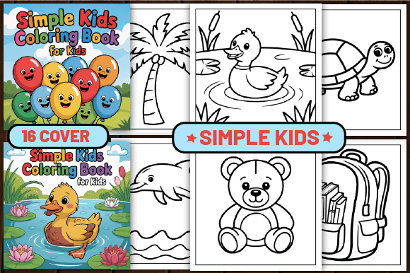 Download 70 Simple Kids Coloring Pages for Kids - Pages Collection
