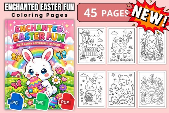 Download Enchanted Easter Fun Coloring Pages - Pages Collection