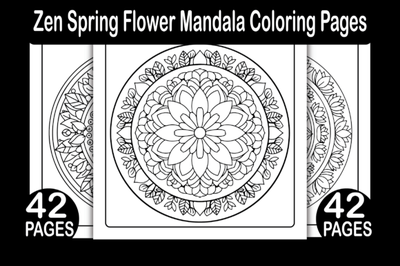 Download Zen Spring Flower Mandala Coloring Pages - Pages Collection