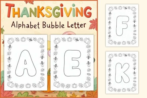 Download Thanksgiving Alphabet Coloring Pages - Pages Collection