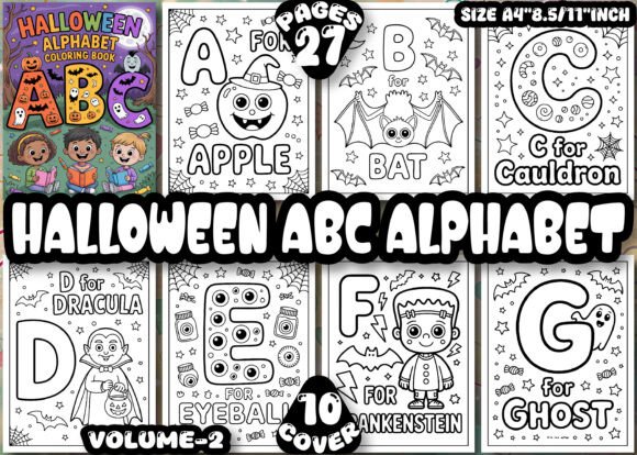 Download 27+Halloween ABC Alphabet Coloring Pages - Pages Collection