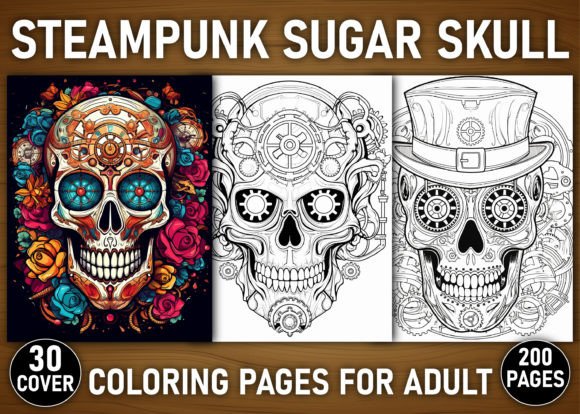 Download 200 Steampunk Sugar Skull Coloring Pages - Pages Collection