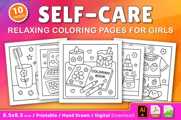 Download Self-Care Relaxing Coloring Pages - Pages Collection