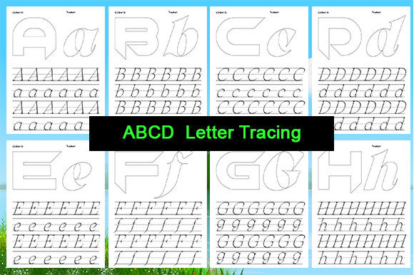 Download ABCD Letter Tracing, Coloring Pages a-Z - Pages Collection