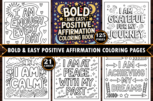 Download Bold Positive Affirmation Coloring Pages - Pages Collection