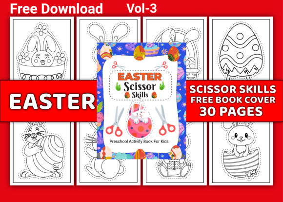 Download Easter Scissor Skill Pages with Cover - Pages Collection