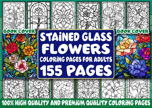 Download Stained Glass Flowers Coloring Pages - Pages Collection