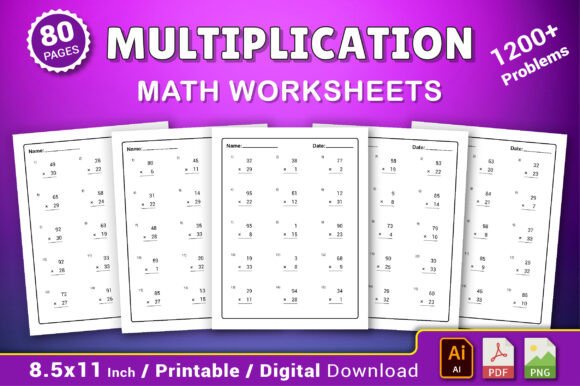 Download Multiplication Math Worksheets - Worksheets Collection