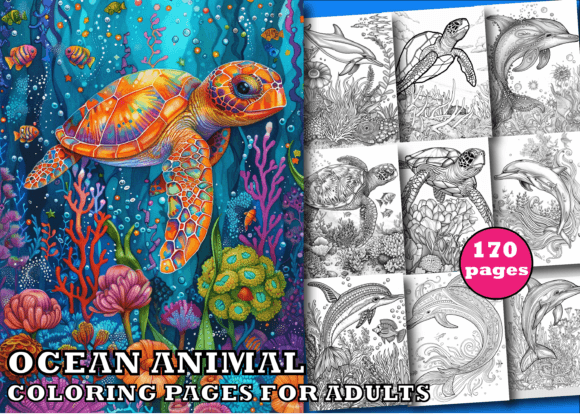 Download Ocean Animal Coloring Pages for Adults - Pages Collection