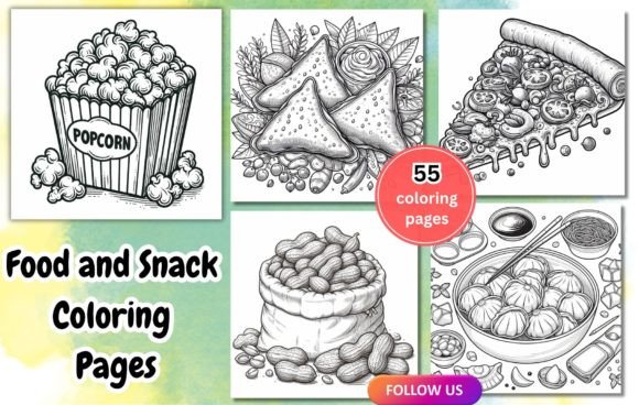 Download Food and Snack Coloring Pages - Pages Collection
